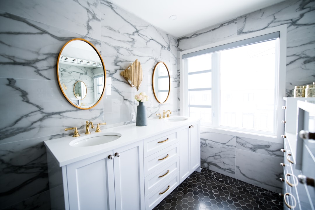 Expert bathroom remodeling project with professional design planning and layout mockups