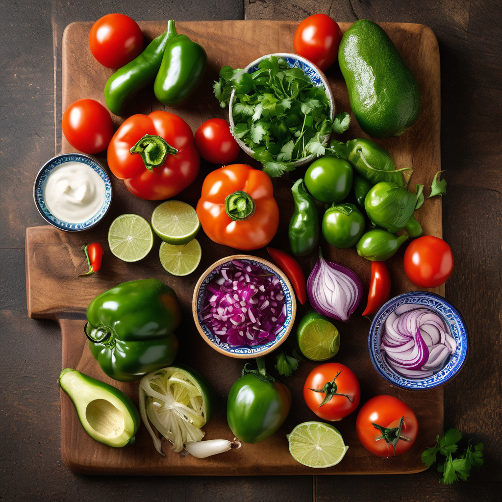 Authentic Mexican food preparation