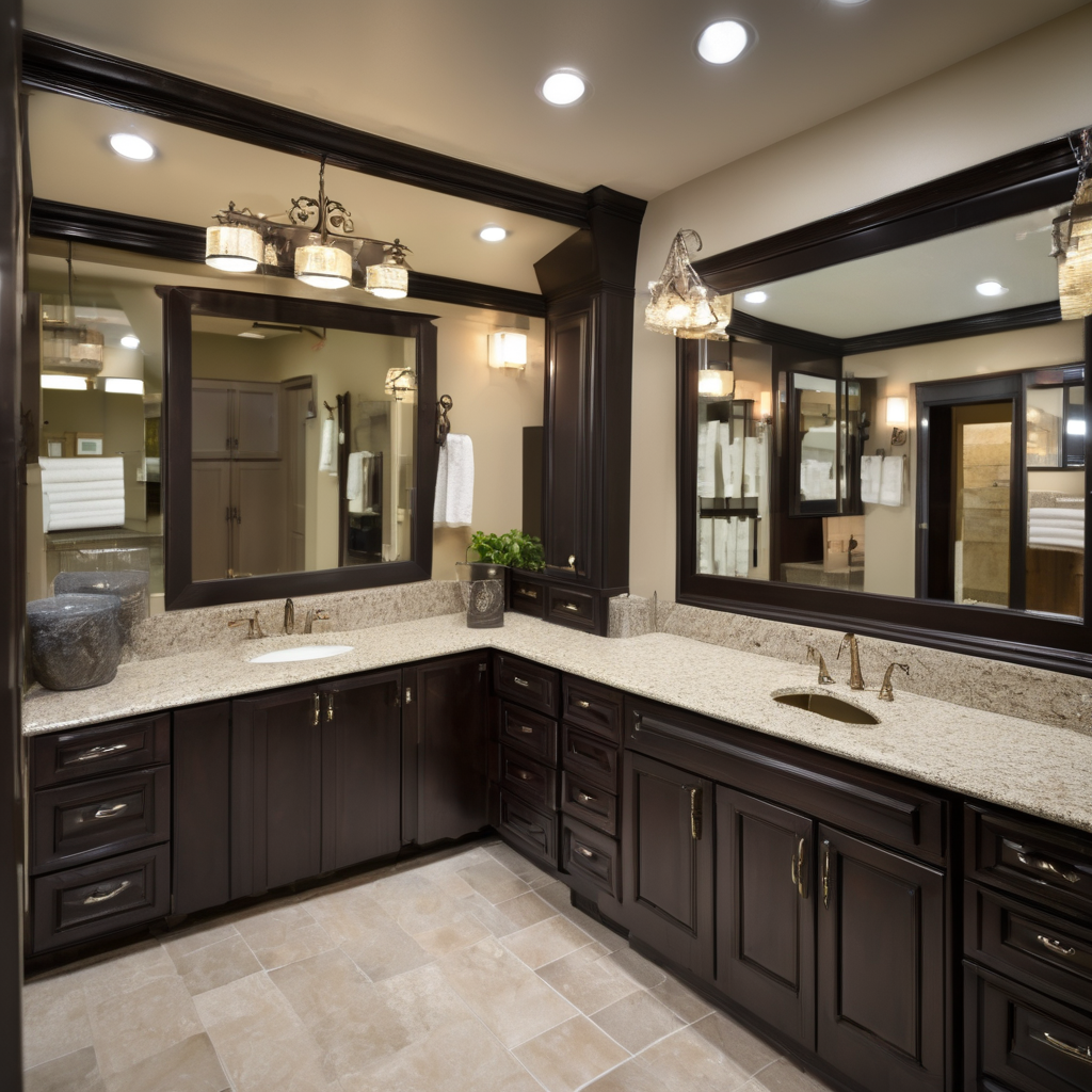 Certified bathroom remodeling contractor showroom location with professional storefront and quality materials on display