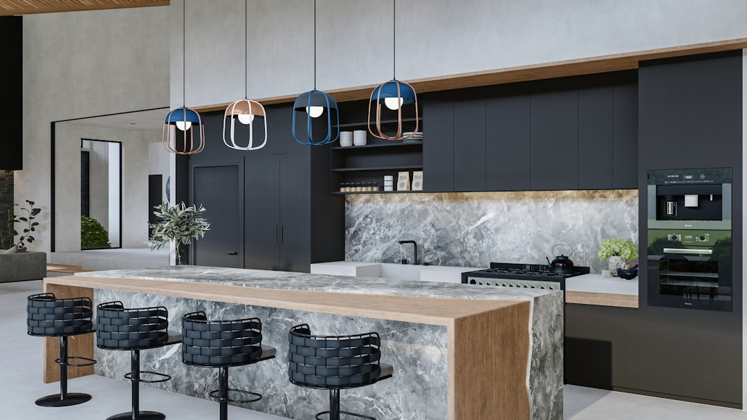 Premium kitchen countertop installation with high-end materials, luxury finishes, and professional kitchen design